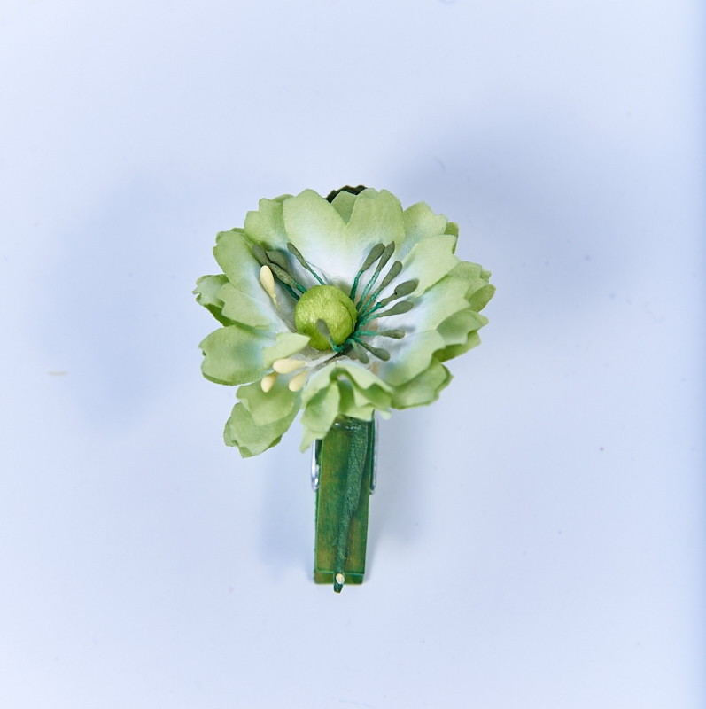 Carligel cu floare mac -verde